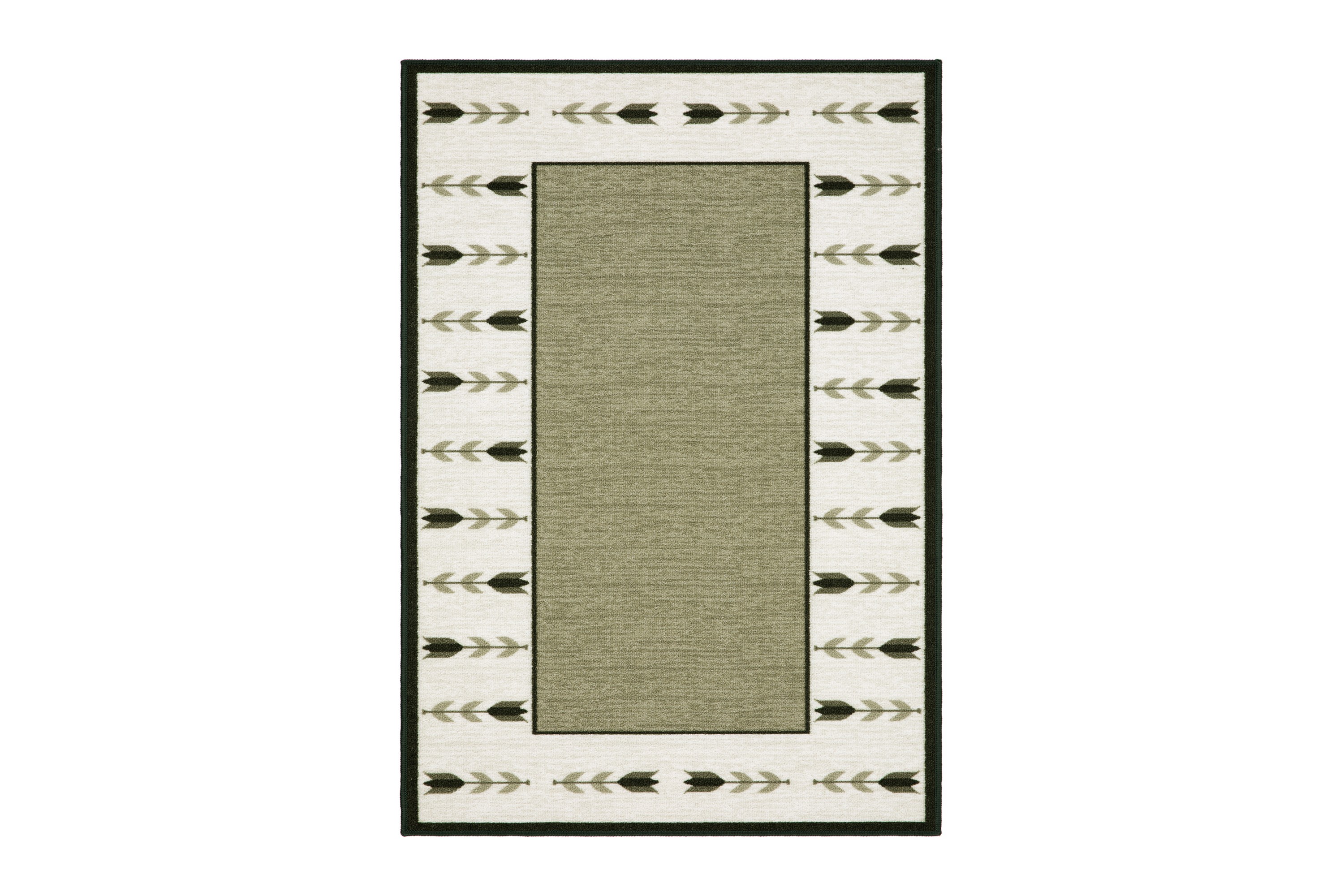 Tulpan Flatvävd Matta 160x230 cm Grön