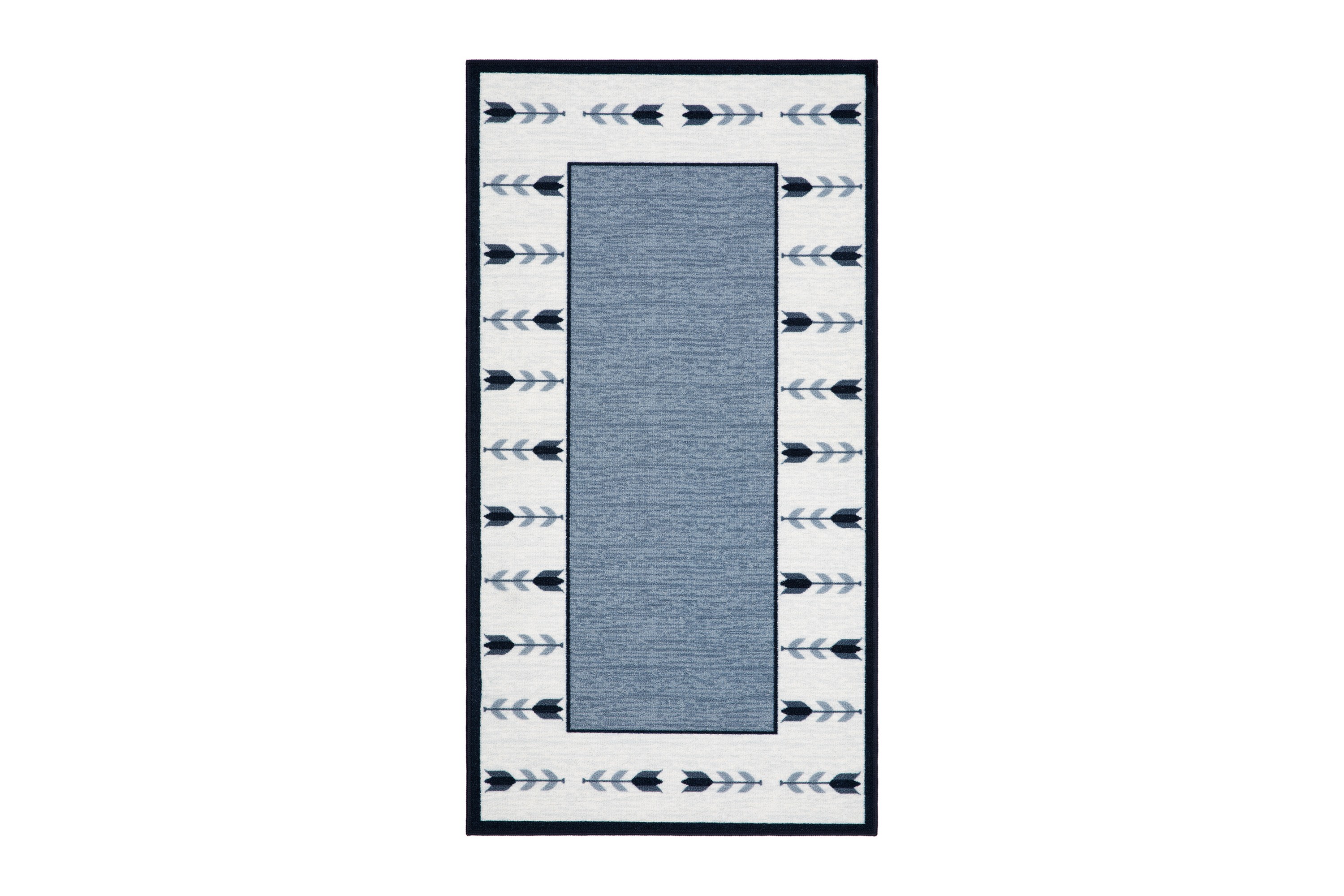 Tulpan Flatvävd Matta 80x150 cm Blå