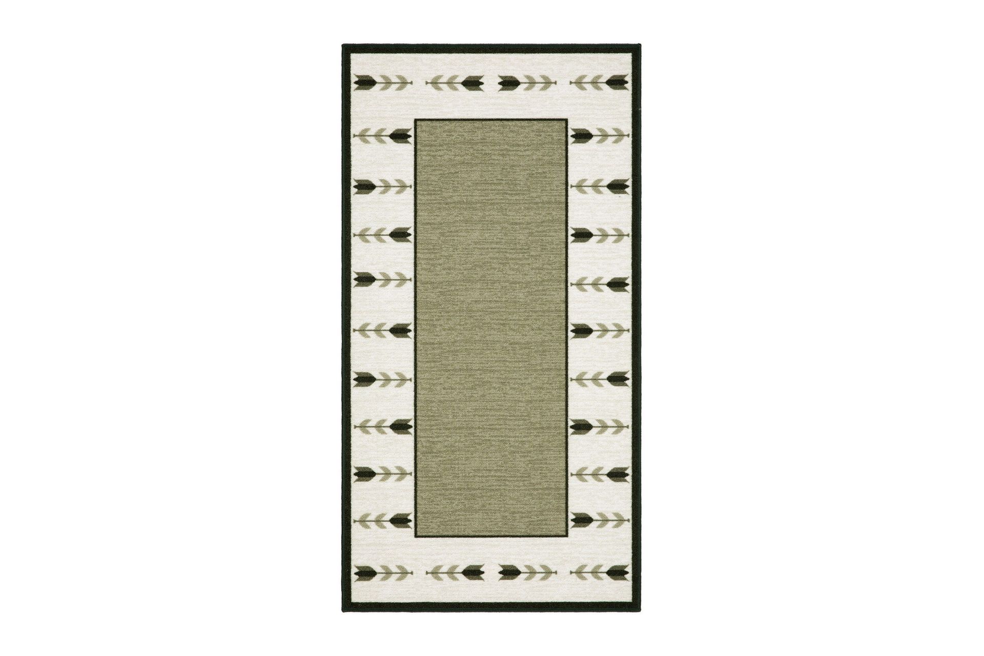 Tulpan Flatv&auml;vd Matta 80x300 cm - Gr&ouml;n