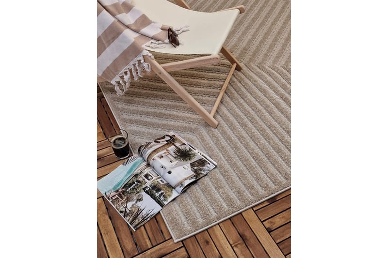 Hampton Flatvävd Matta 140x200 cm Rektangulär - Beige - Textil & mattor - Matta - Flatvävd matta