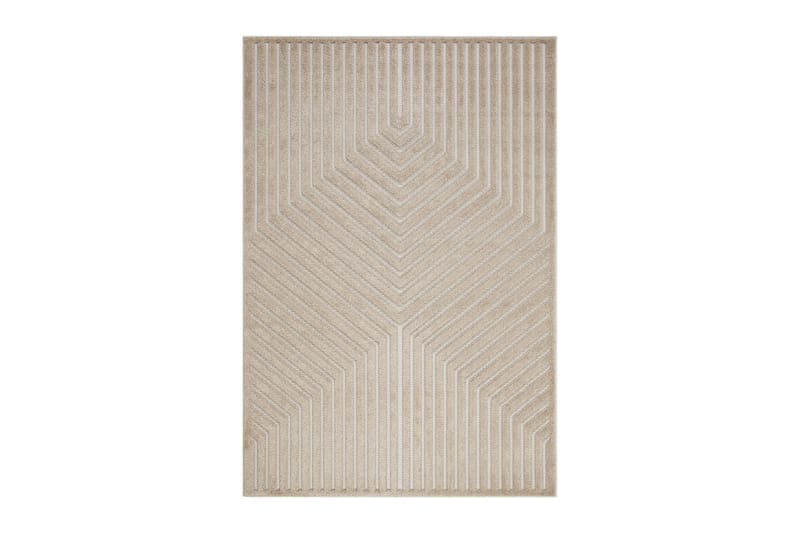 Hampton Flatvävd Matta 160x230 cm Rektangulär, Beige