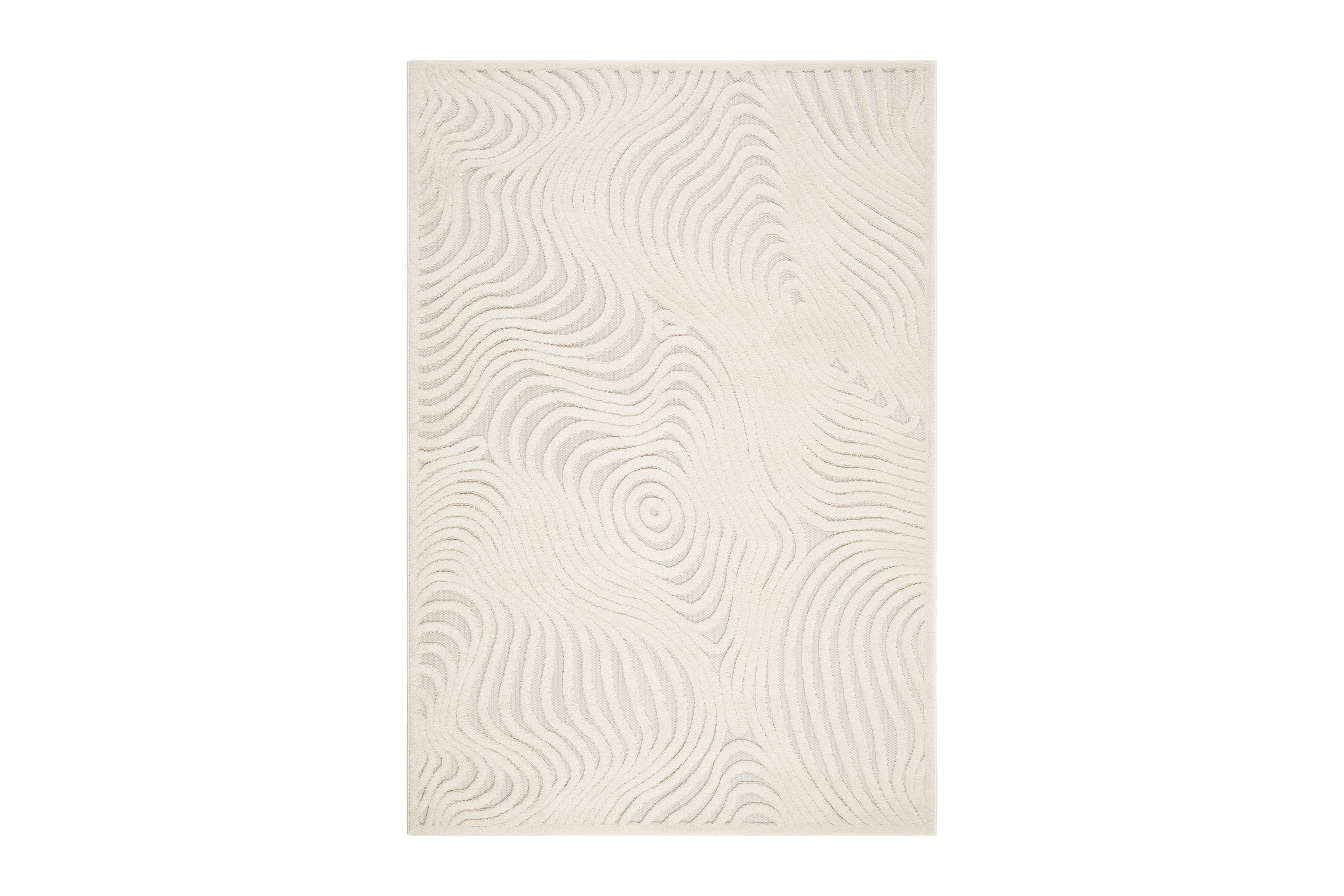 hampton flatvävd matta 160x230 cm rektangulär - creme