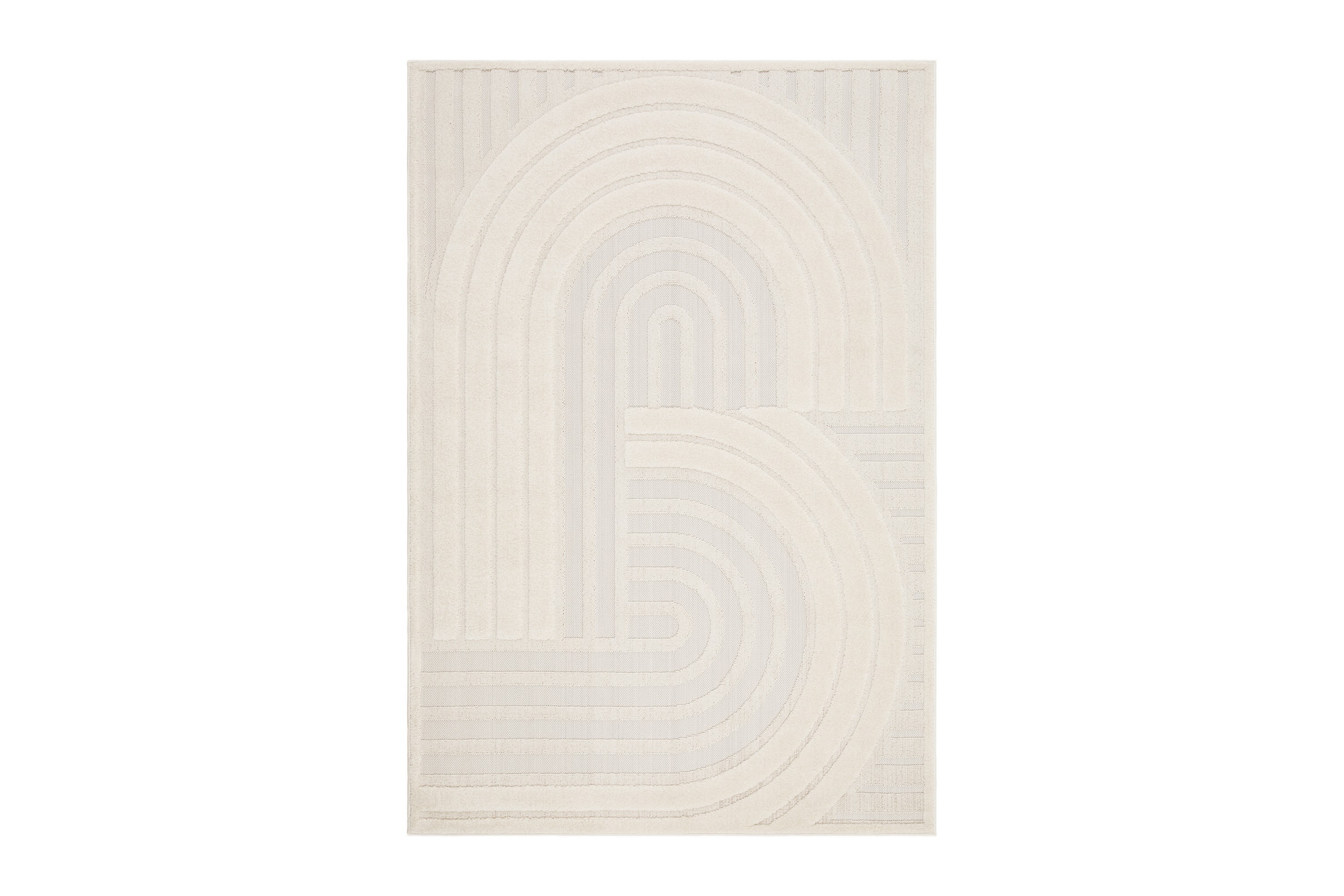 Hampton Flatvävd Matta 200x290 cm Rektangulär Creme