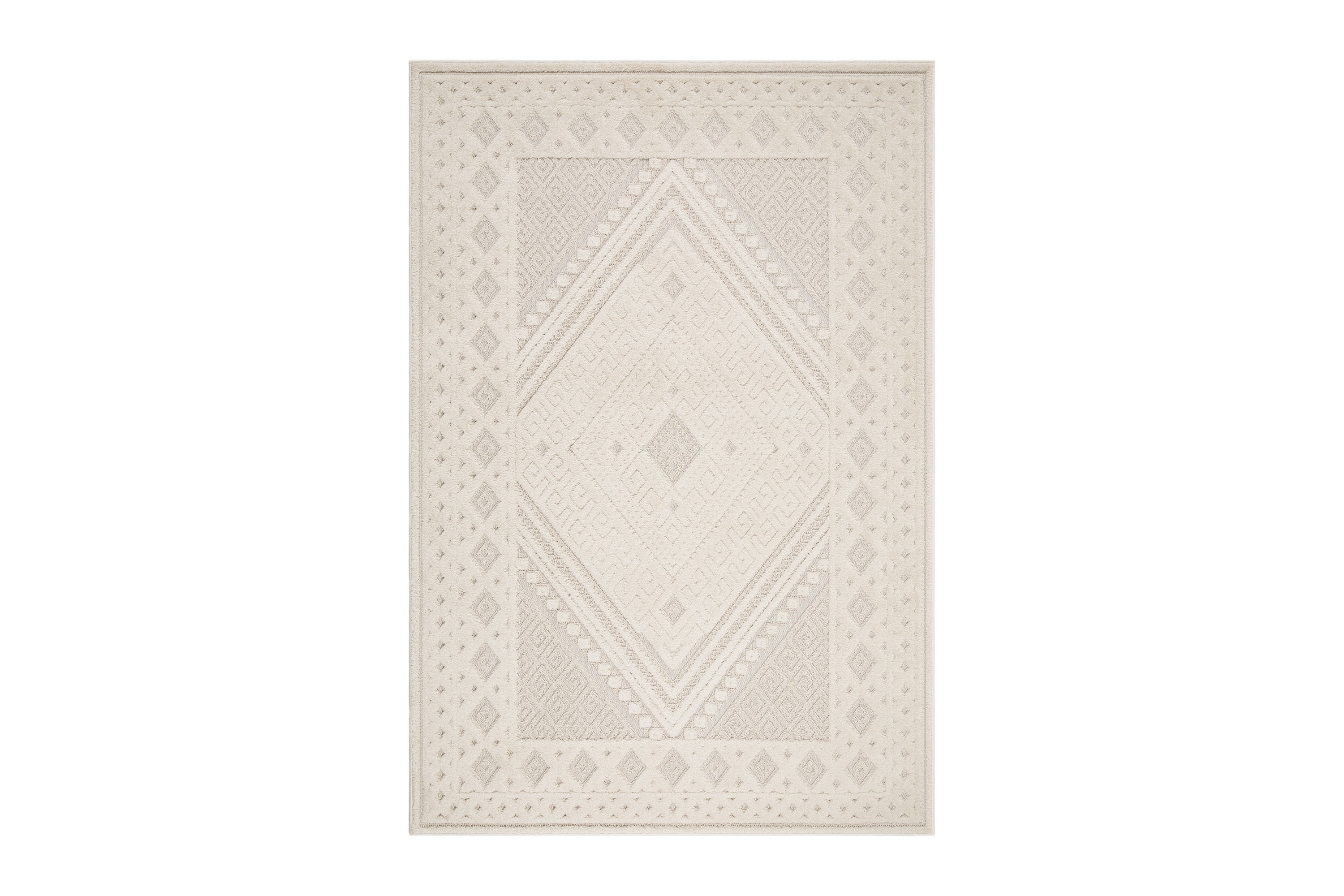 hampton flatvävd matta 200x290 cm rektangulär - creme