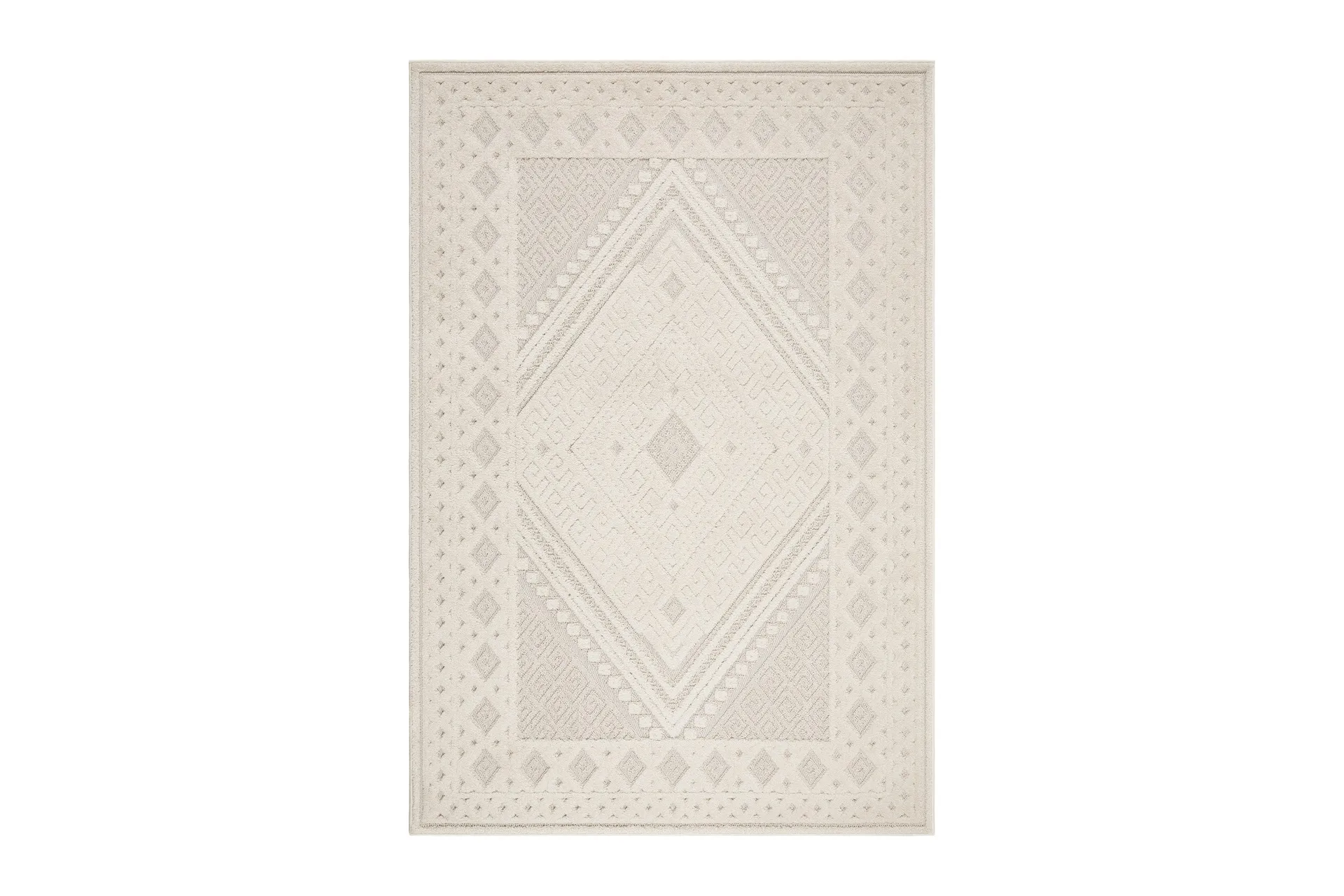 hampton flatvävd matta 240x340 cm rektangulär - creme