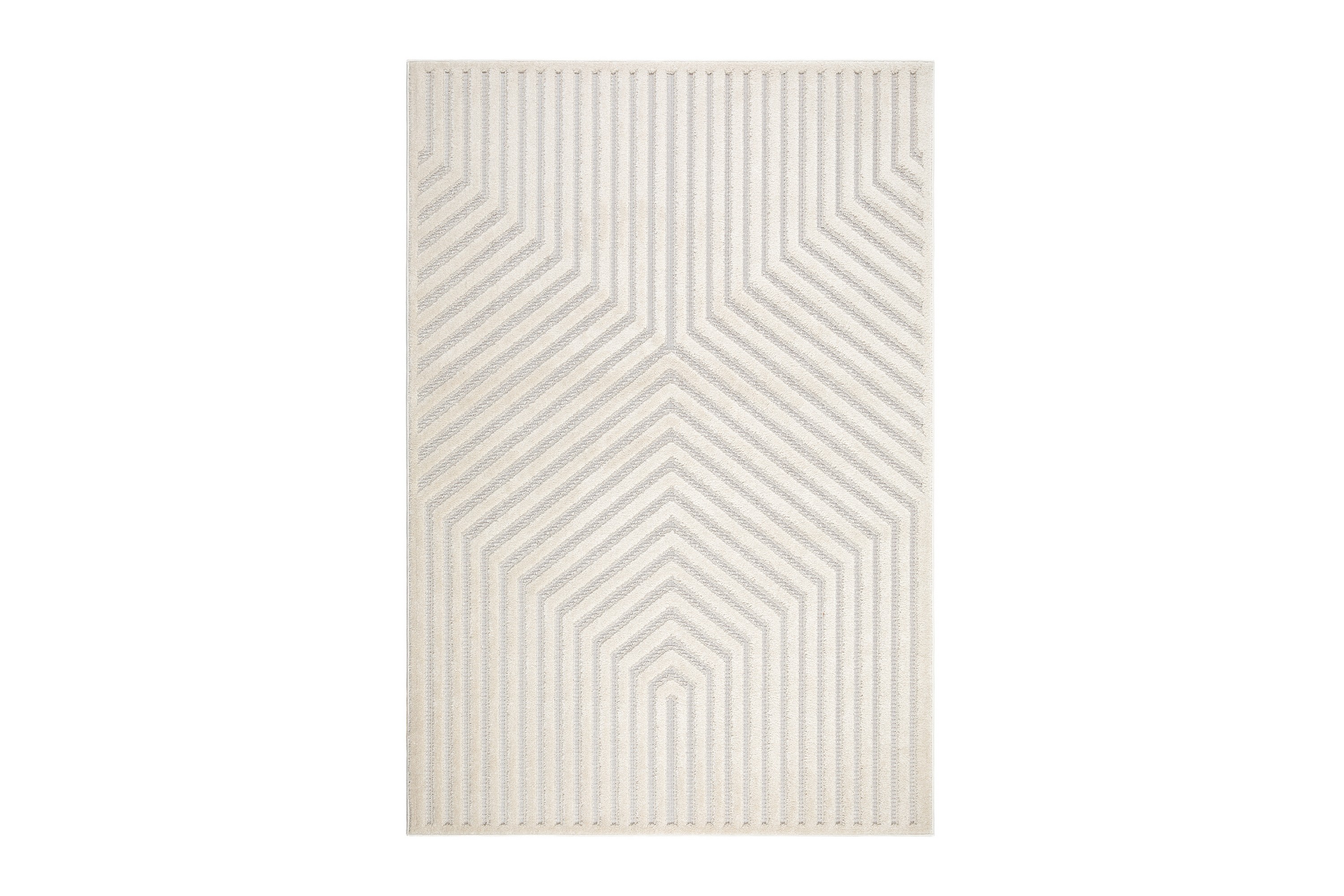 hampton flatvävd matta 240x340 cm rektangulär - creme