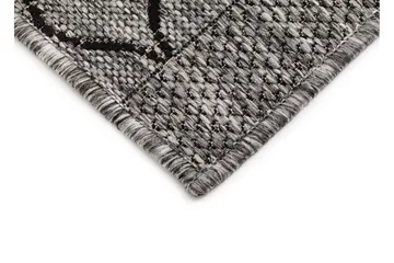 Madrid Bell Flatvävd Matta 200x285 - Grå/Svart - Textil & mattor - Matta - Flatvävd matta