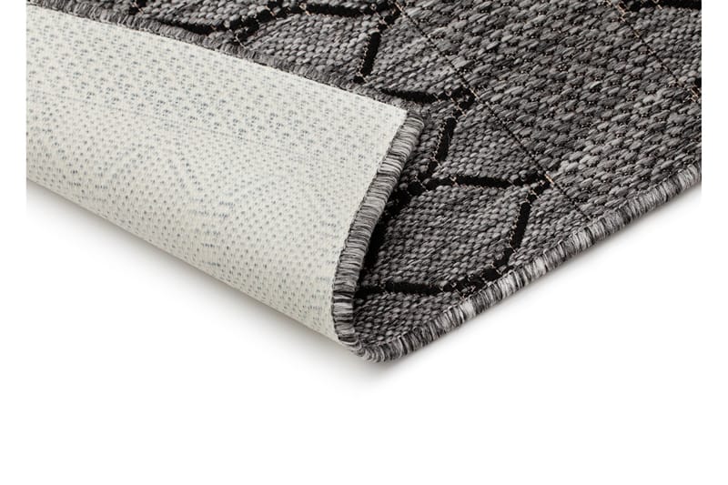 Madrid Bell Flatvävd Matta 200x285 - Grå/Svart - Textil & mattor - Matta - Flatvävd matta