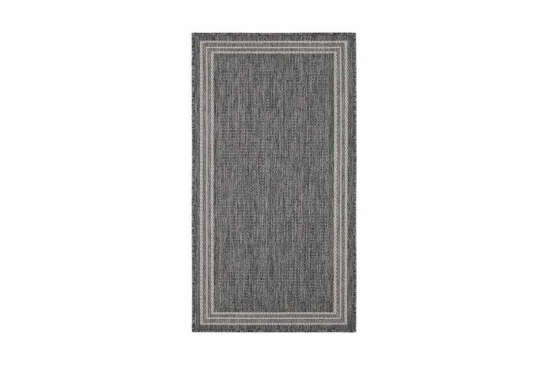 Madrid Frame Matta 80x150 cm Flatvävd - Grå - Textil & mattor - Matta - Flatvävd matta