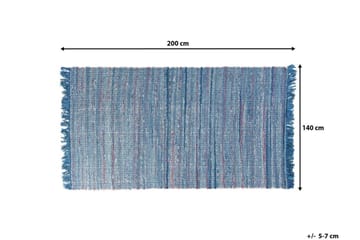 Matta Besni 140x200 cm - Blå - Textil & mattor - Matta