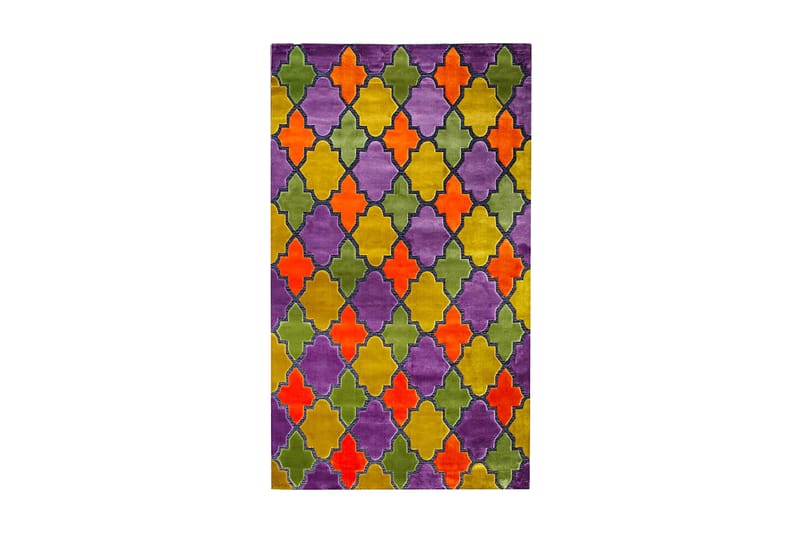 Matta Diamond 2003A 160x230 cm Lila/Orange/Flerfärgad - Stor matta - Matta