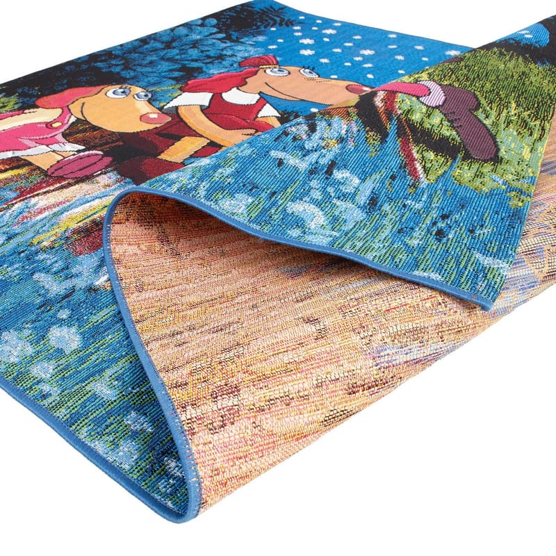 Matta Relvi 100x160 cm - blå - Textil & mattor - Matta - Flatvävd matta