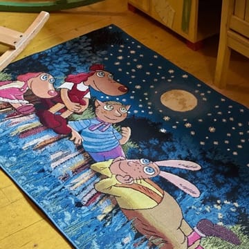 Matta Relvi 100x160 cm - blå - Textil & mattor - Matta - Flatvävd matta
