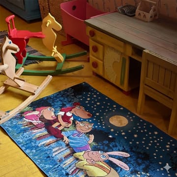 Matta Relvi 100x160 cm - blå - Textil & mattor - Matta - Flatvävd matta