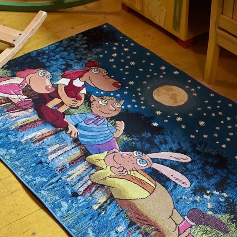 Matta Relvi 120x180 cm - blå - Textil & mattor - Barntextilier - Lekmatta & matta barnrum
