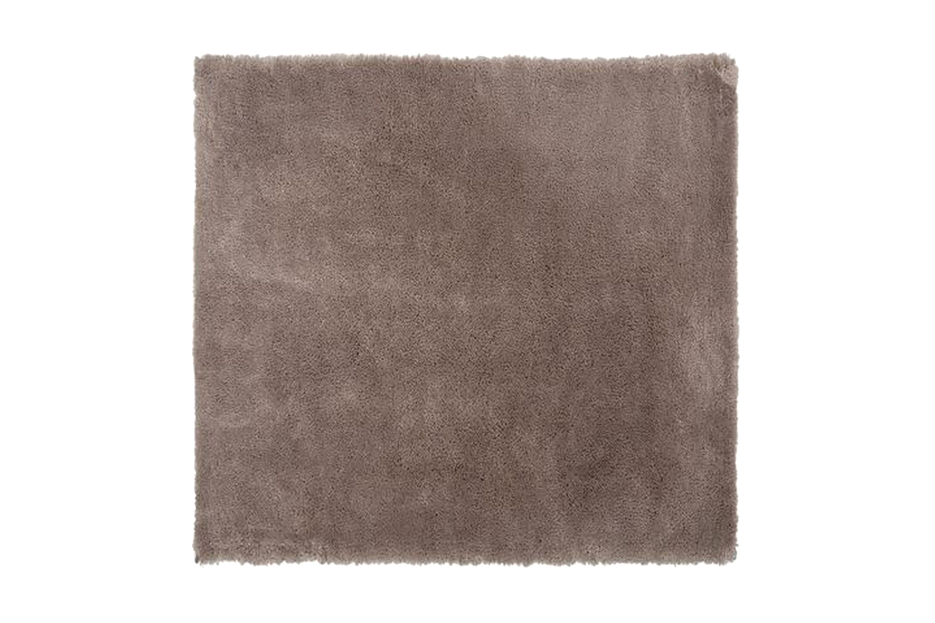 Matta Reminga Lång Lugg 200x200 cm Ljusbrun