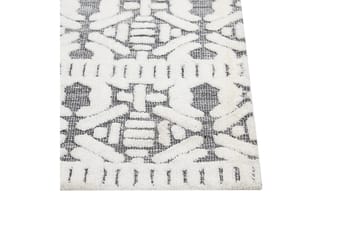 Matta Sibi - Vit, Grå, 300x400 cm - Textil & mattor - Matta - Flatvävd matta