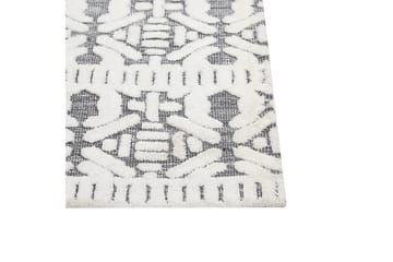 Matta Sibi - Vit, Grå, 300x400 cm - Textil & mattor - Matta - Flatvävd matta