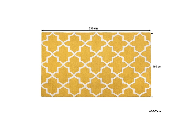 Matta Silvan 160|230 - Gul - Textil & mattor - Matta