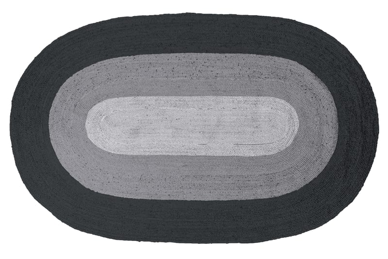 Matta Tammera 170x300 cm Oval - Svart|Grå - Matta Matta Tammera 170x300 cm Oval - Svart|Grå - Matta