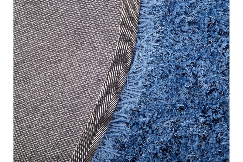 Matta Winterhay Rund 140 cm - Blå - Textil & mattor - Matta - Modern matta - Ryamatta