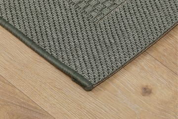 Miami Flatvävd Matta Fyrkantig 240x240 cm - Grön - Textil & mattor - Matta - Flatvävd matta