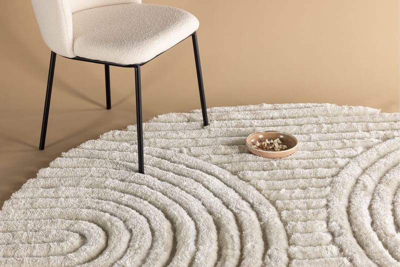 Niklas Polyester - 200*200- -Round-White - Textil & mattor - Matta - Modern matta - Ryamatta