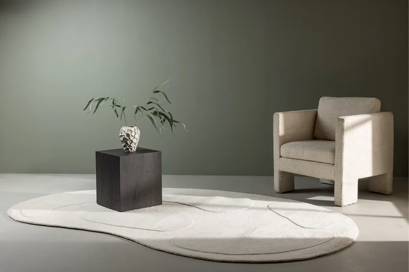 Enard Ullmatta 175x290 cm - Vit - Textil & mattor - Matta - Modern matta - Ullmatta