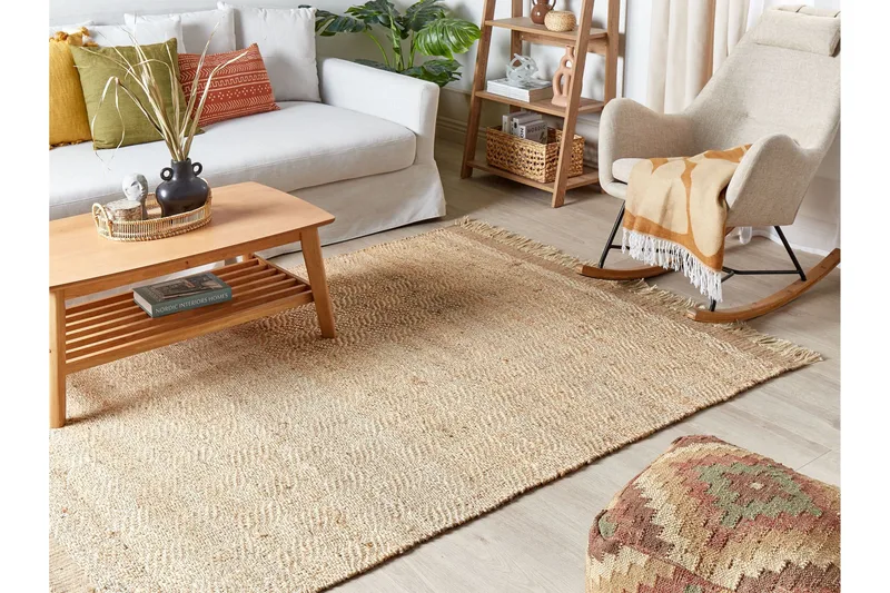 Abana Jutematta 140x200 cm - Beige - Textil & mattor - Matta - Modern matta - Jutematta & hampamatta