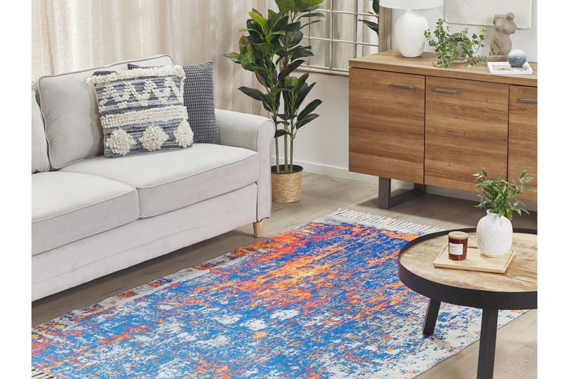 Acarlar Ryamatta 150x230 cm - Blå - Textil & mattor - Matta - Modern matta - Ryamatta