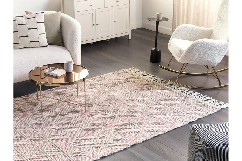 Adana Ryamatta 160x230 cm - Rosa - Textil & mattor - Matta - Modern matta - Ryamatta