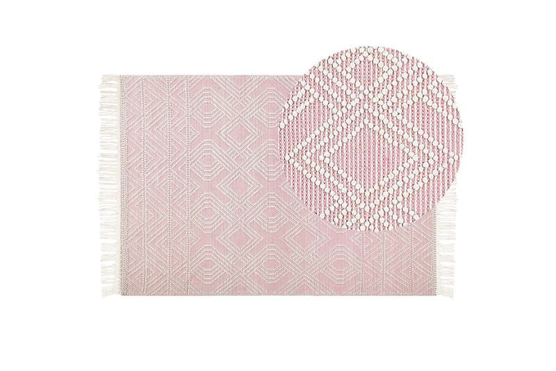Adana Ryamatta 160x230 cm - Rosa - Textil & mattor - Matta - Modern matta - Ullmatta