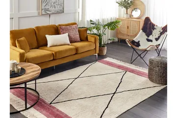 Afsar Bomullsmatta 140x200 cm - Beige - Textil & mattor - Matta - Modern matta - Bomullsmatta