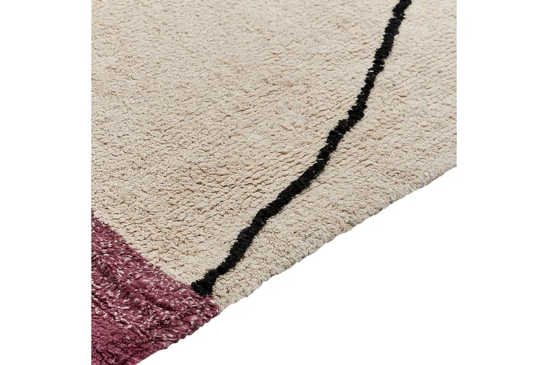 Afsar Bomullsmatta 140x200 cm - Beige - Textil & mattor - Matta - Modern matta - Bomullsmatta