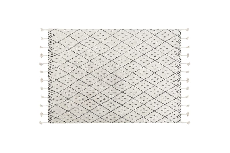 Agadir Bomullsmatta 140x200 cm, Svart/Vit