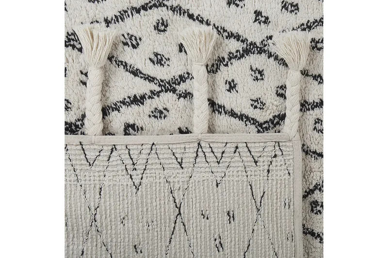 Agadir Bomullsmatta 160x230 cm - Svart/Vit - Textil & mattor - Matta - Modern matta - Bomullsmatta