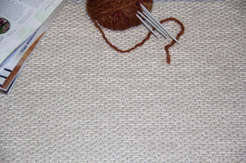 Aho Matta Rund 133 cm Beige - Vm Carpet - Textil & mattor - Matta - Modern matta - Ullmatta
