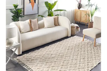 Aksaray Bomullsmatta 140x200 cm - Beige - Textil & mattor - Matta - Modern matta - Bomullsmatta