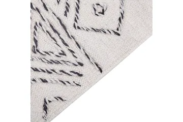 Alkent Ullmatta 140x200 cm - Svart/Vit - Textil & mattor - Matta - Modern matta - Ullmatta