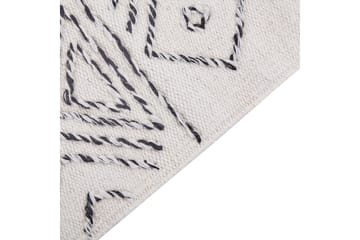 Alkent Ullmatta 140x200 cm - Svart/Vit - Textil & mattor - Matta - Modern matta - Ullmatta