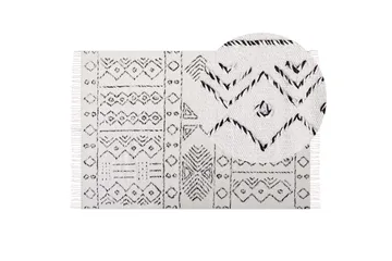 Alkent Ullmatta 140x200 cm - Svart/Vit - Textil & mattor - Matta - Modern matta - Ullmatta