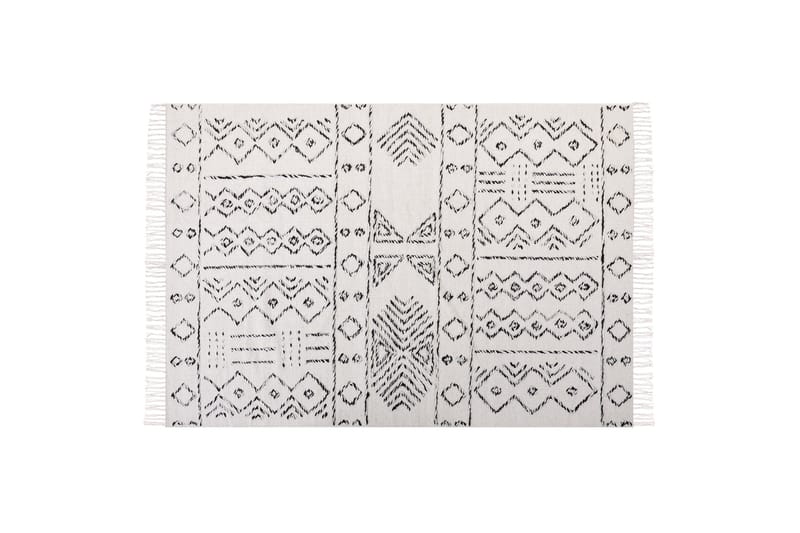 Alkent Ullmatta 140x200 cm - Svart/Vit - Textil & mattor - Matta - Modern matta - Ullmatta