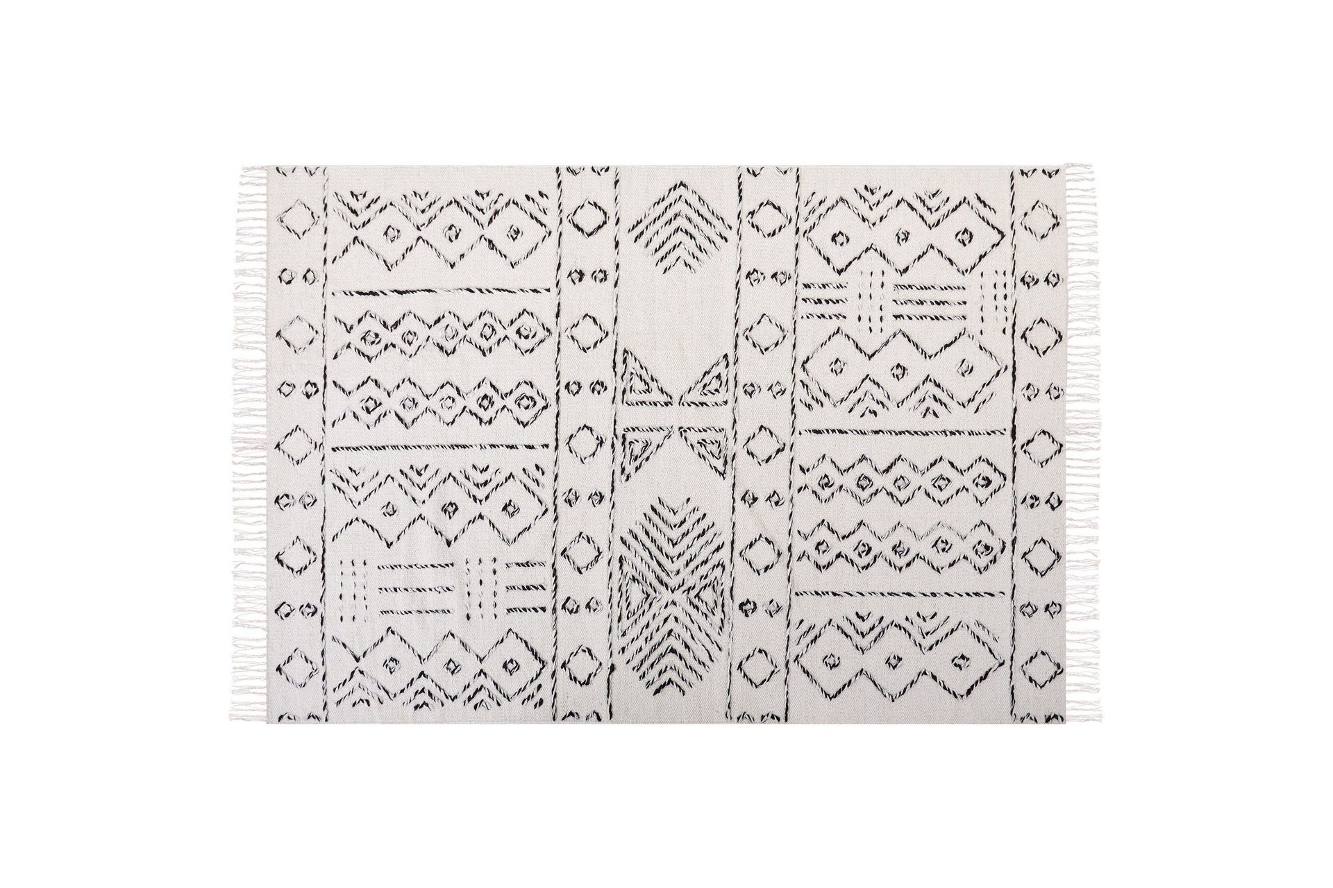 Alkent Ullmatta 160x230 cm - Svart/Vit