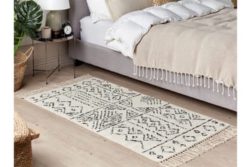 Alkent Ullmatta 80x150 cm - Svart/Vit - Textil & mattor - Matta - Modern matta - Ullmatta