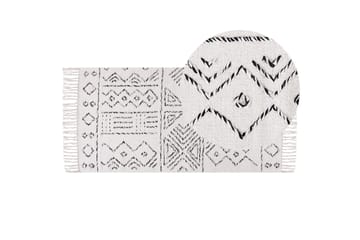 Alkent Ullmatta 80x150 cm - Svart/Vit - Textil & mattor - Matta - Modern matta - Ullmatta