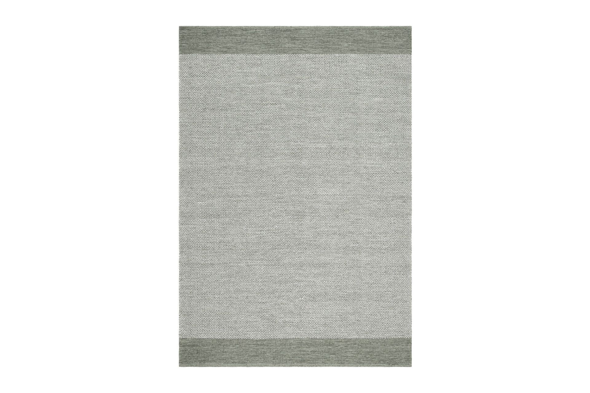Alva Bomullsmatta 160x230 cm Rektangul&auml;r - Gr&ouml;n