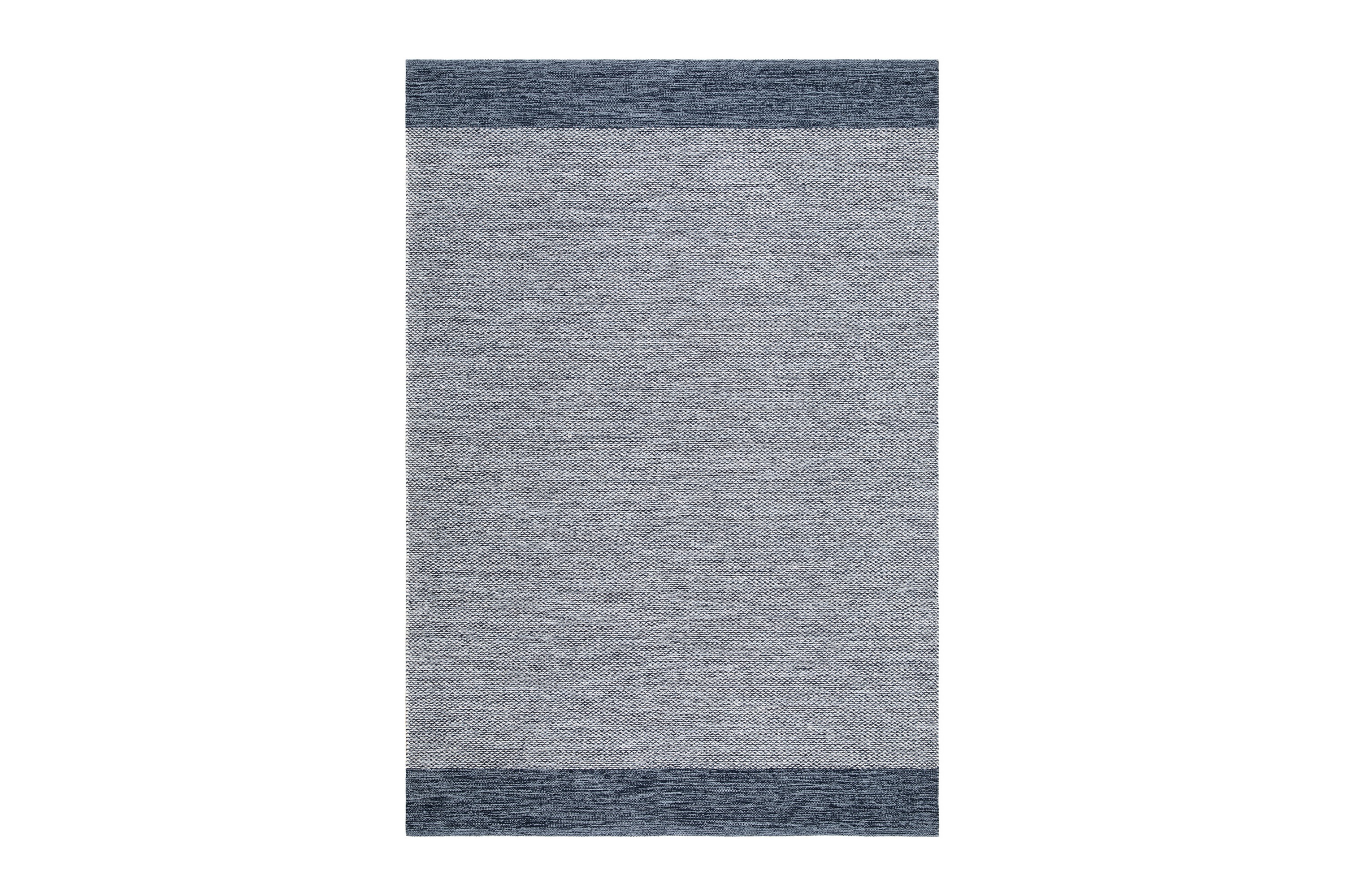 alva bomullsmatta 200x300 cm rektangulär - blå