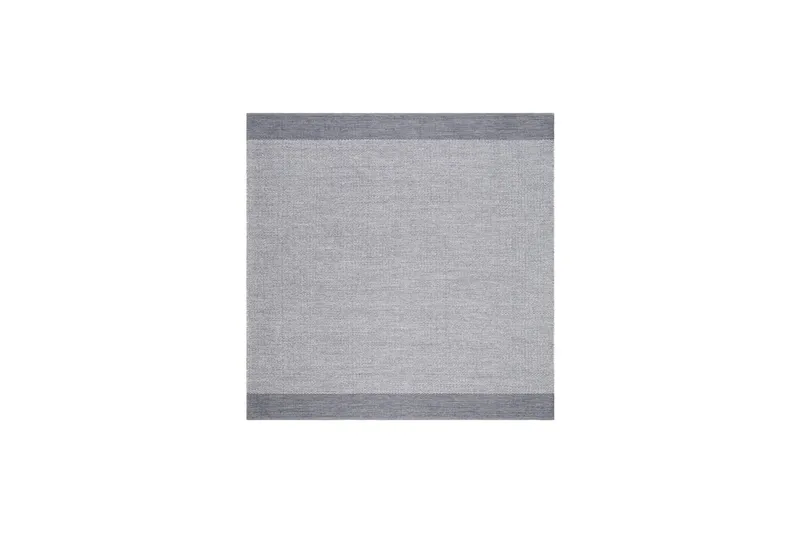 Alva Bomullsmatta 240x240 cm Kvadratisk, Grå