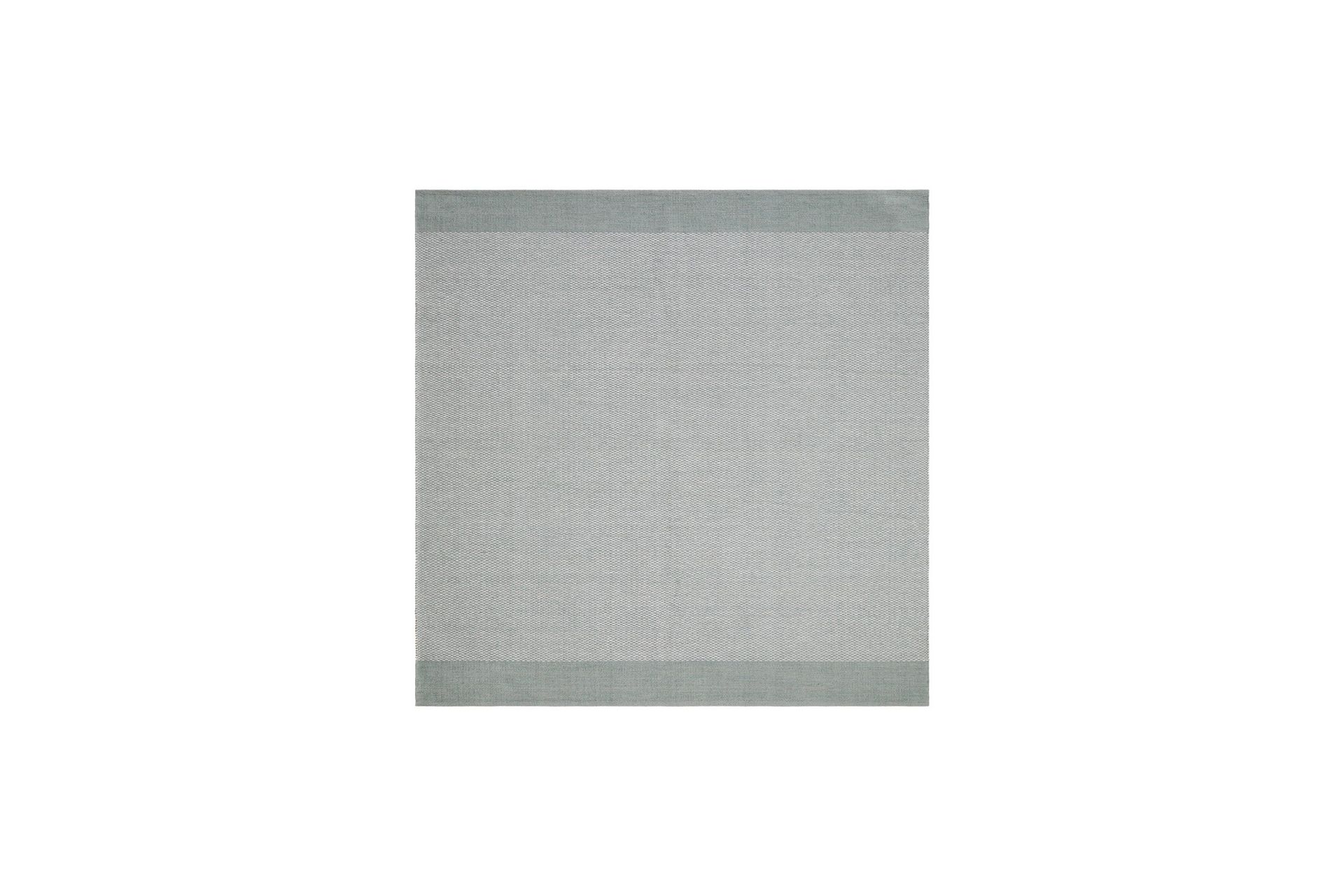 Alva Bomullsmatta 240x240 cm Kvadratisk - Ljusgr&ouml;n