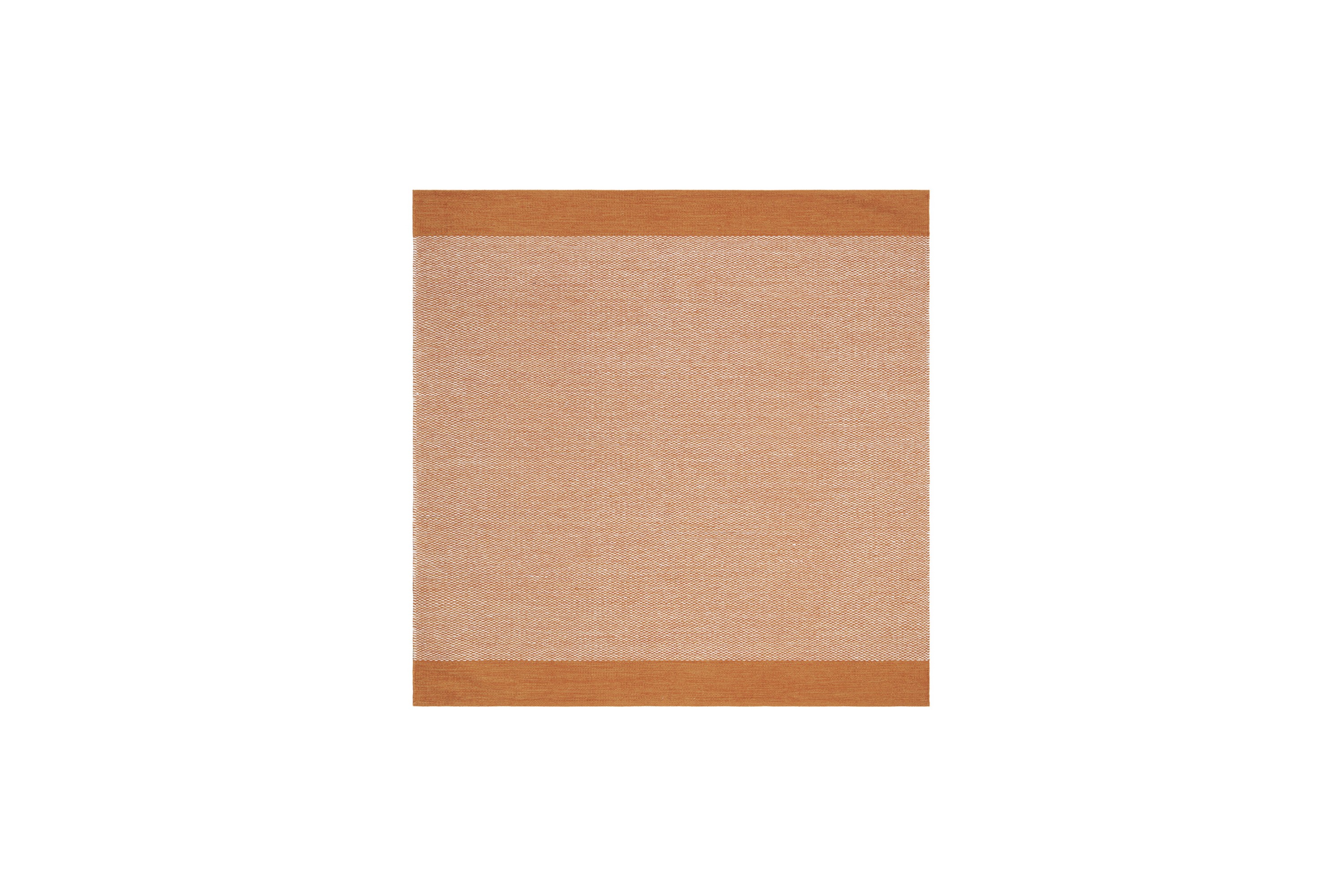Alva Bomullsmatta 240x240 cm Kvadratisk Orange